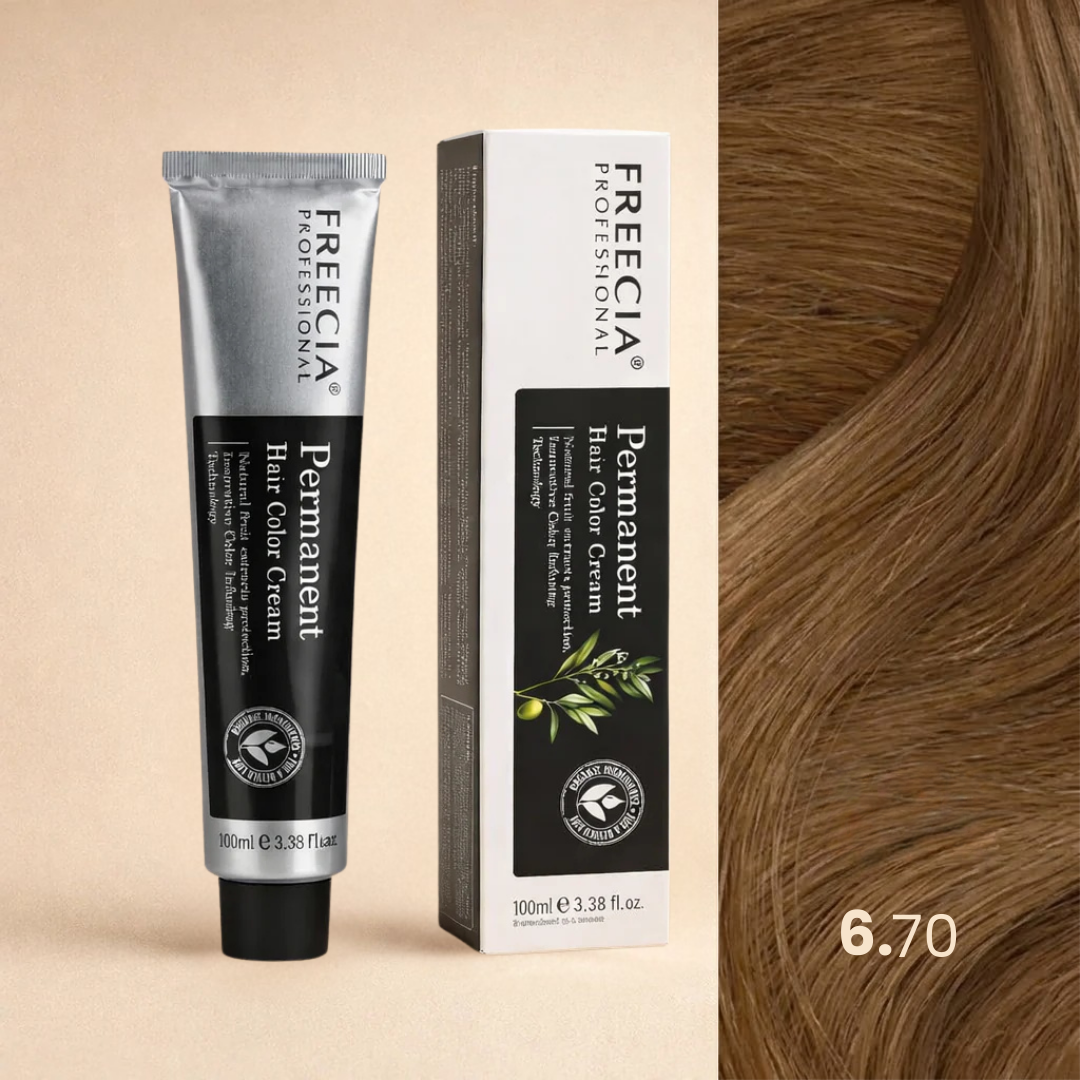 Light Chocolate Brown|Permanent Hair Color Cream|Freecia Professional