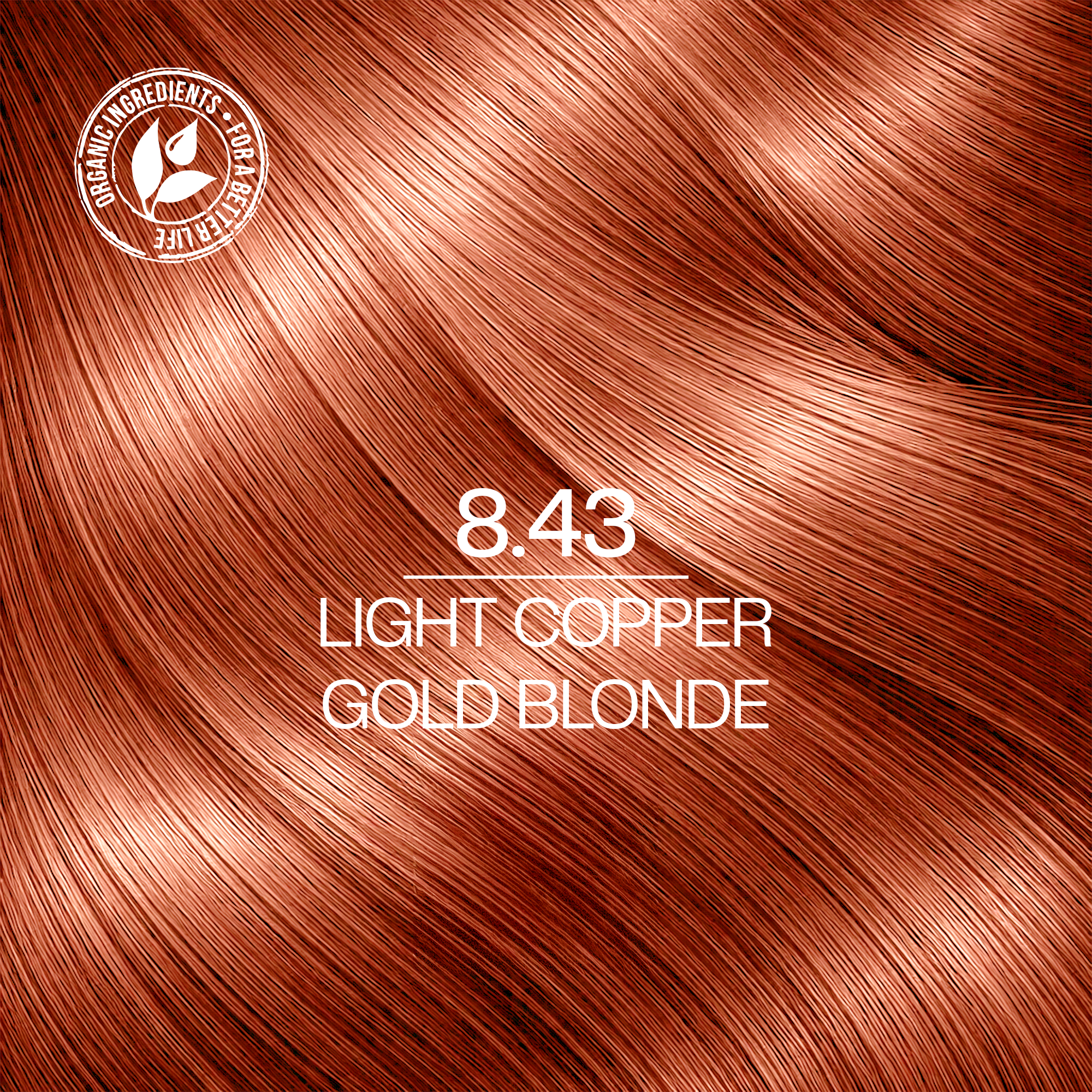 Freecia Hair Color – 100ml (8.43 Light Copper Gold Blonde)