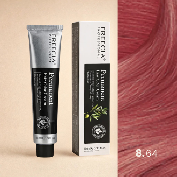 Freecia Hair Color – 100ml (8.64 Rose Gold)