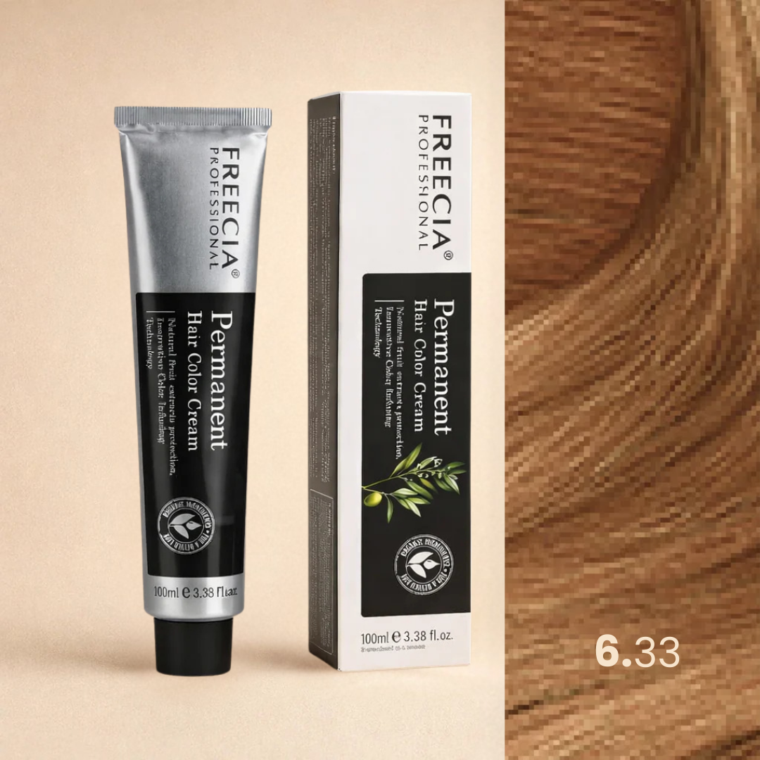 Freecia Hair Color – 100ml (6.33 Light Intense Gold Brown)