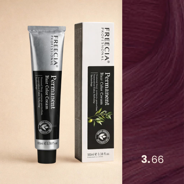 Freecia Hair Color – 100ml (3.66 Extra Dark Violet Brown)