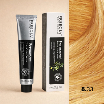 Freecia Hair Color – 100ml (8.33 Light Intense Gold Blonde)