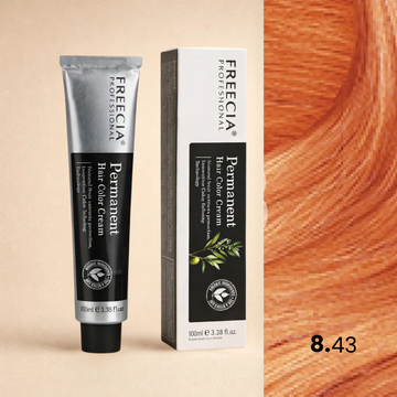 Freecia Hair Color – 100ml (8.43 Light Copper Gold Blonde)