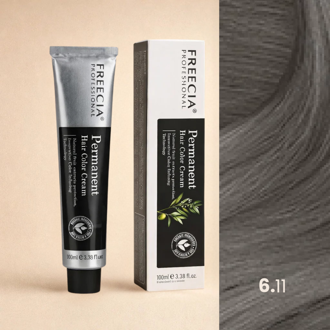 Freecia Hair Color – 100ml (6.11 Light Metallic Ash Brown)