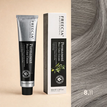 Freecia Hair Color – 100ml (8.11 Light Metallic Ash Blonde)