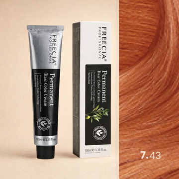 Freecia Hair Color – 100ml (7.43 Copper Gold Blonde)