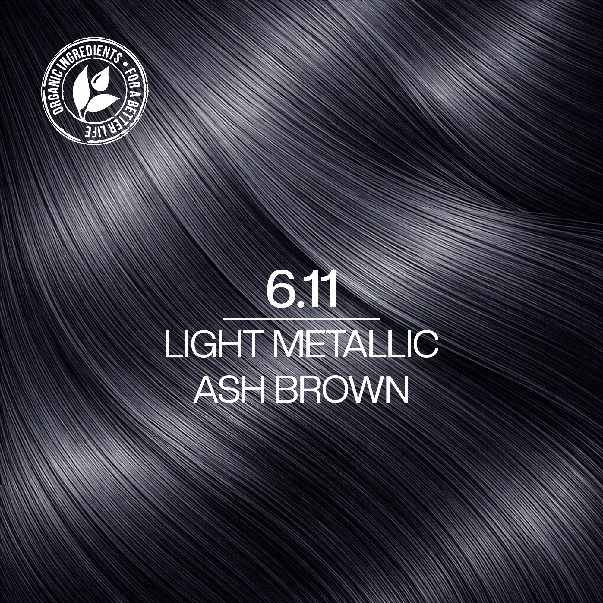 Freecia Hair Color – 100ml (6.11 Light Metallic Ash Brown)
