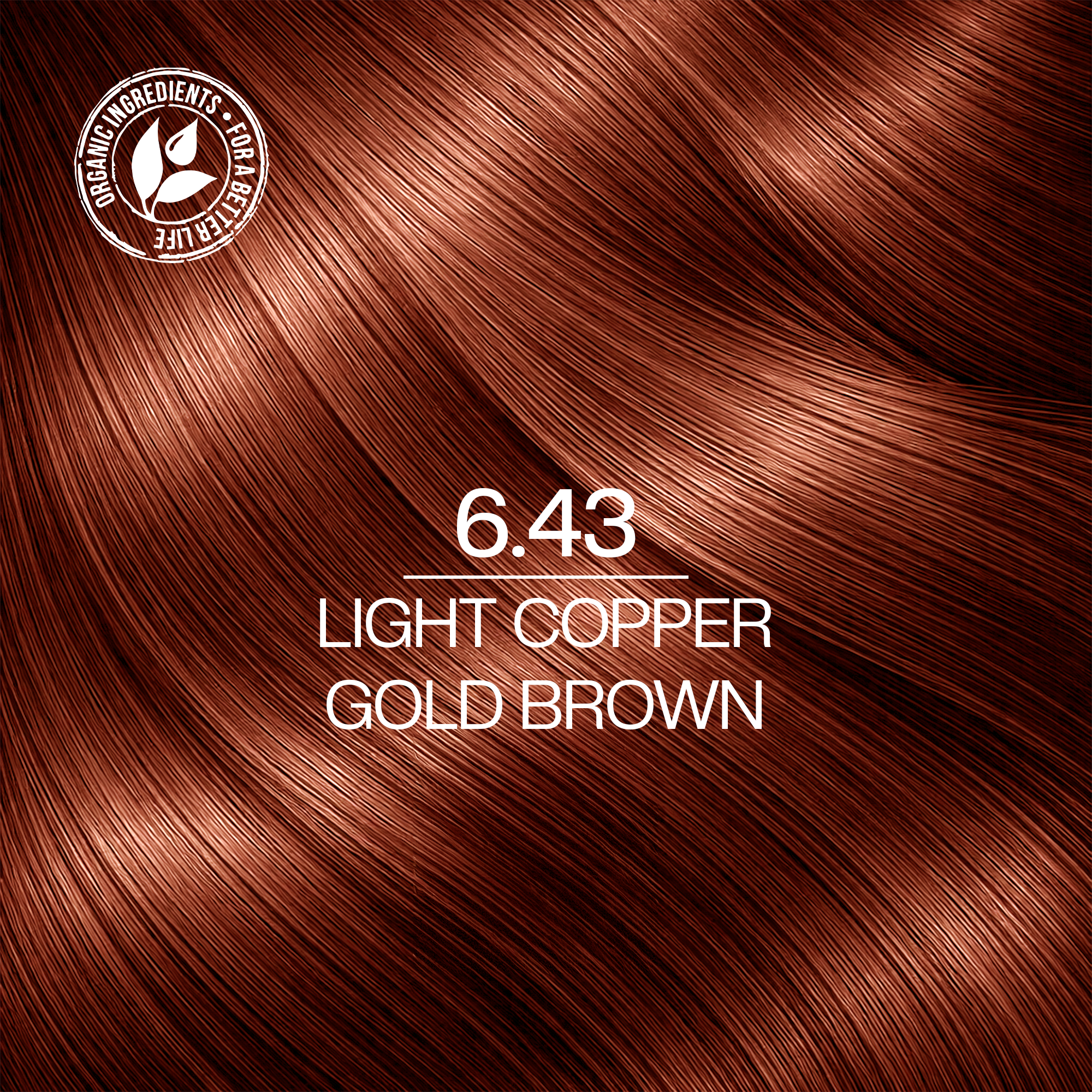 Freecia Hair Color – 100ml (6.43 Light Copper Gold Brown)