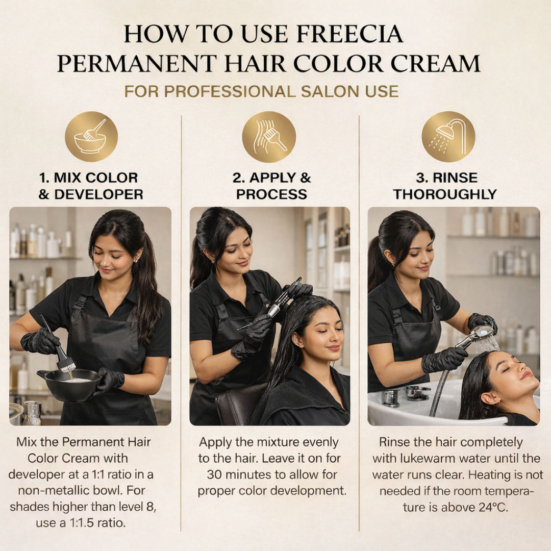 Freecia Hair Color – 100ml (4.77 Dark Coffee Brown)
