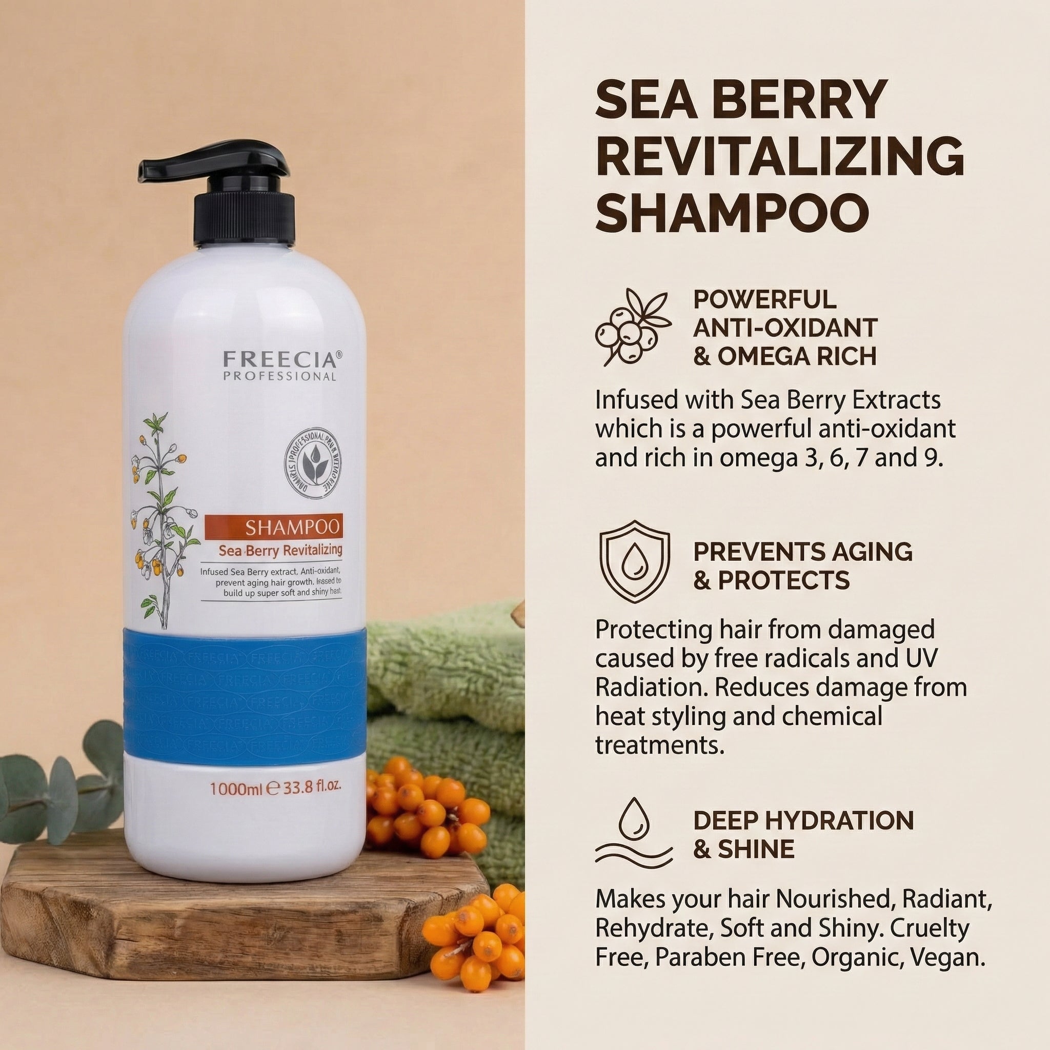 Freecia Sea Berry Revitalizing Shampoo