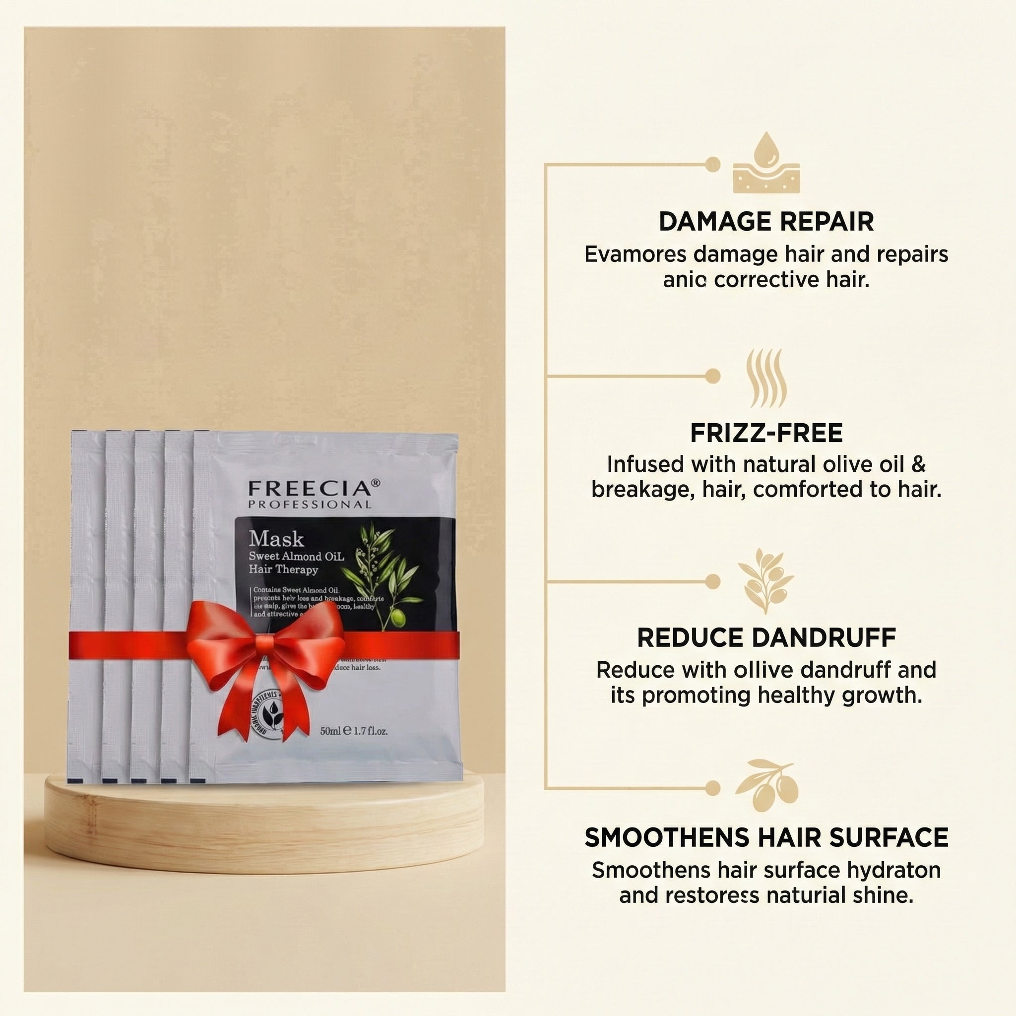 Mask Sweet Almond Oil Hair Therapy