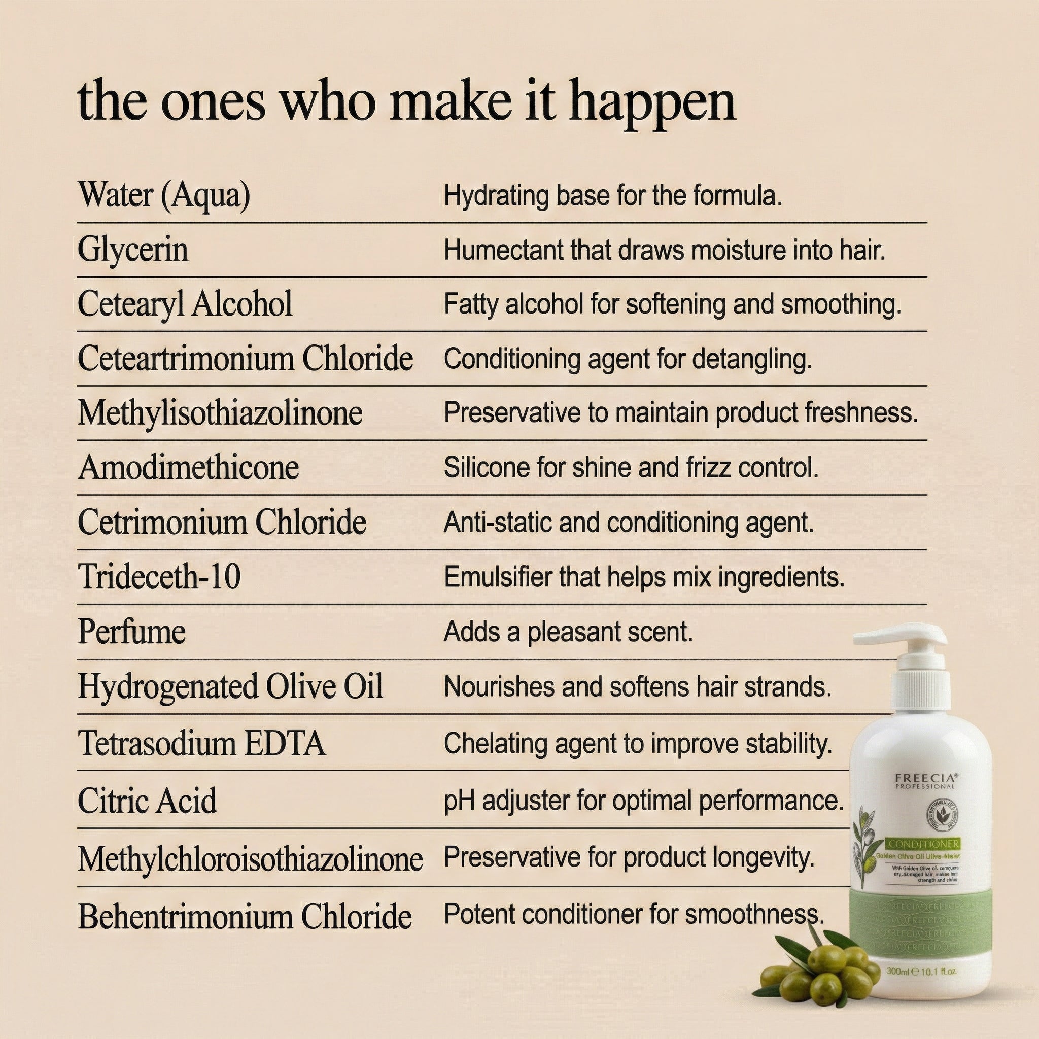 Freecia Golden Olive Ultra – Moist Conditioner