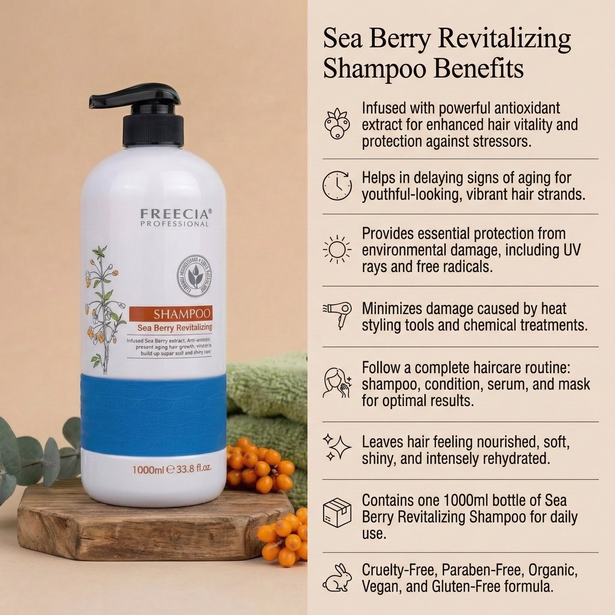 Freecia Sea Berry Revitalizing Shampoo