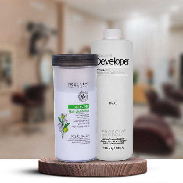 Freecia Developer Peroxide Cream and Blondie Hair Lightener
